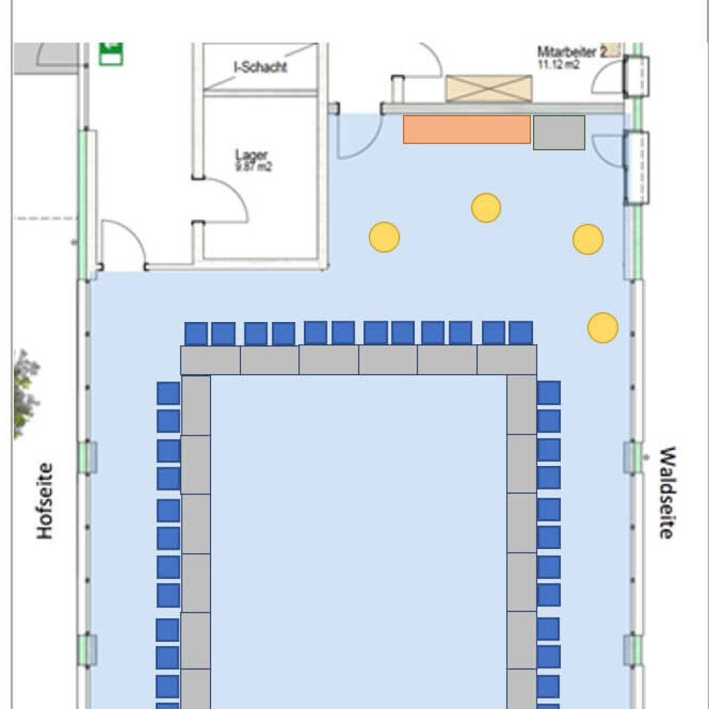 Raumplan - Kongress I - Block - Peters Wellness & Spa Homburg Jägersburg Saarland