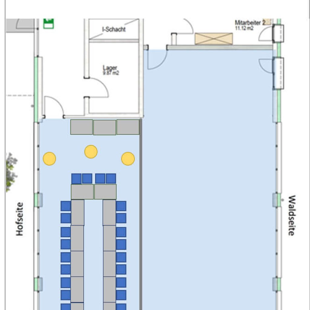 Raumplan - Kongress IV - Block - Peters Wellness & Spa Homburg Jägersburg Saarland
