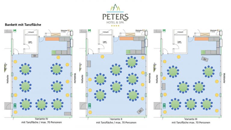 Raumplan - Bankett 1 - Peters Wellness & Spa Homburg Jägersburg Saarland