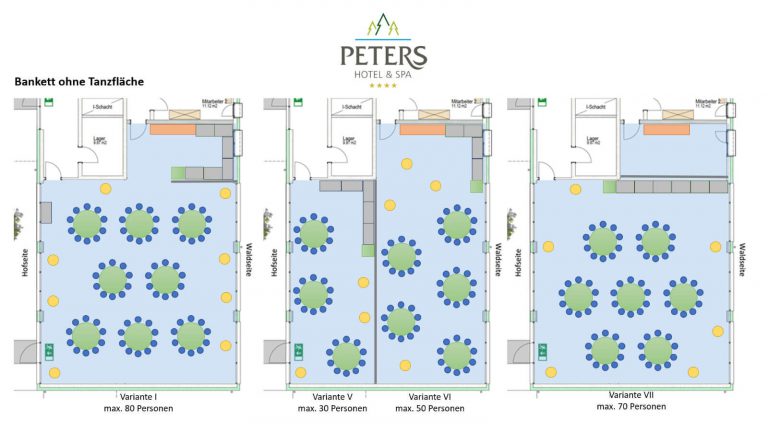Raumplan - Bankett 2 - Peters Wellness & Spa Homburg Jägersburg Saarland