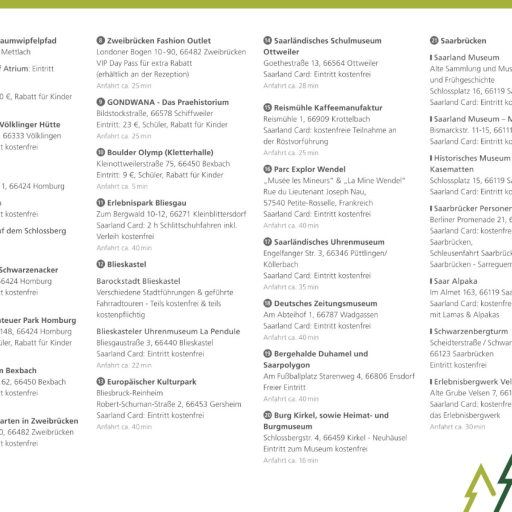 Sehenswürdigkeiten im Saarland